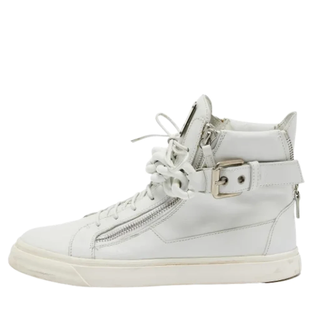 Giuseppe Zanotti Pre-owned Leather sneakers White Heren