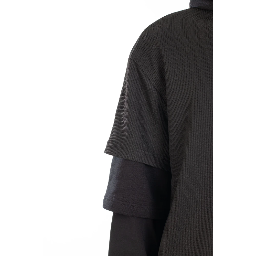 Heliot Emil 3-Laags Hoodie in Blk01 Black Heren