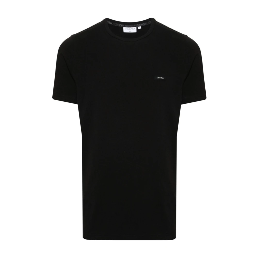 Calvin Klein Zwarte T-shirts en Polos Black Heren