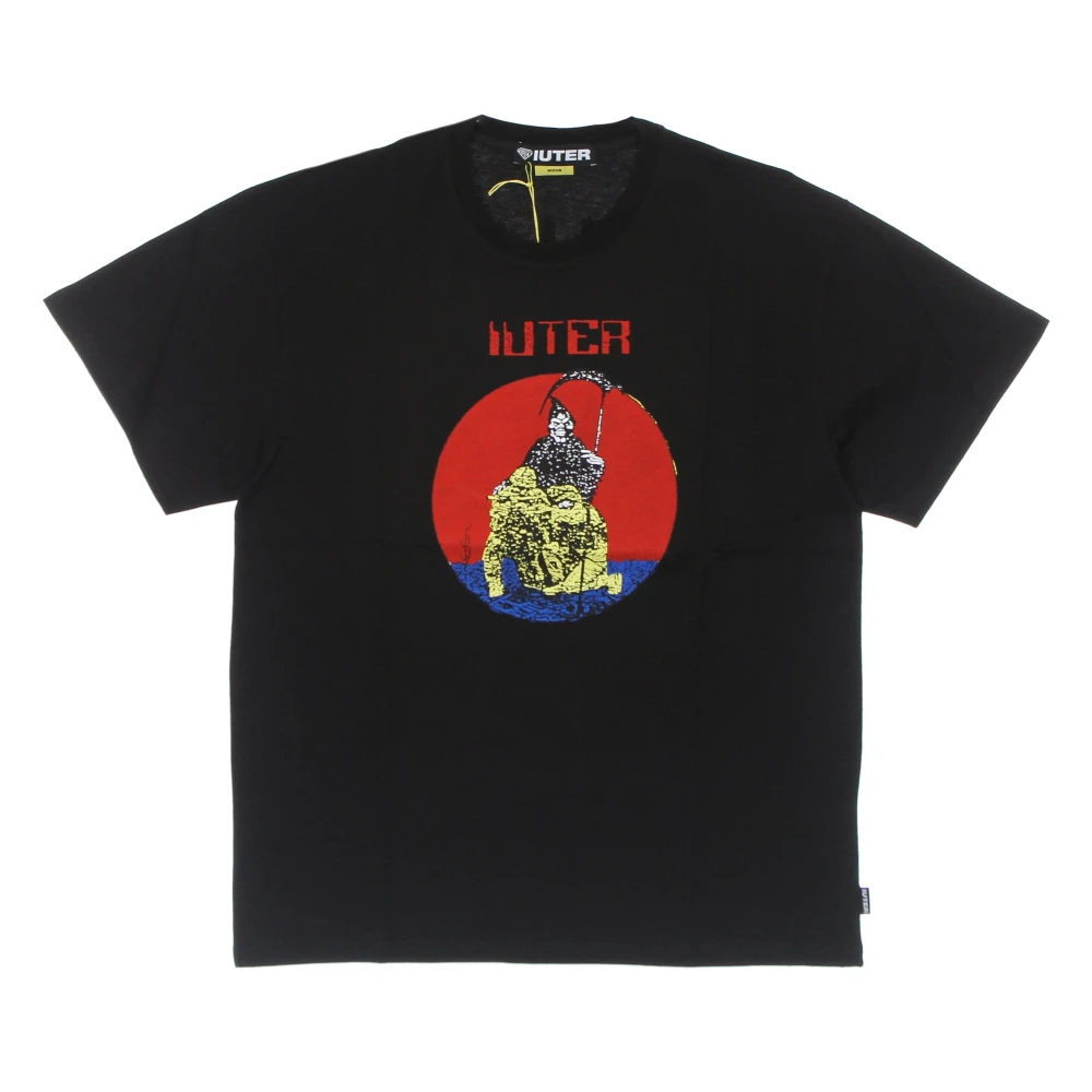 Iuter Zwarte Demon Tee Korte Mouw T-Shirt Black Heren
