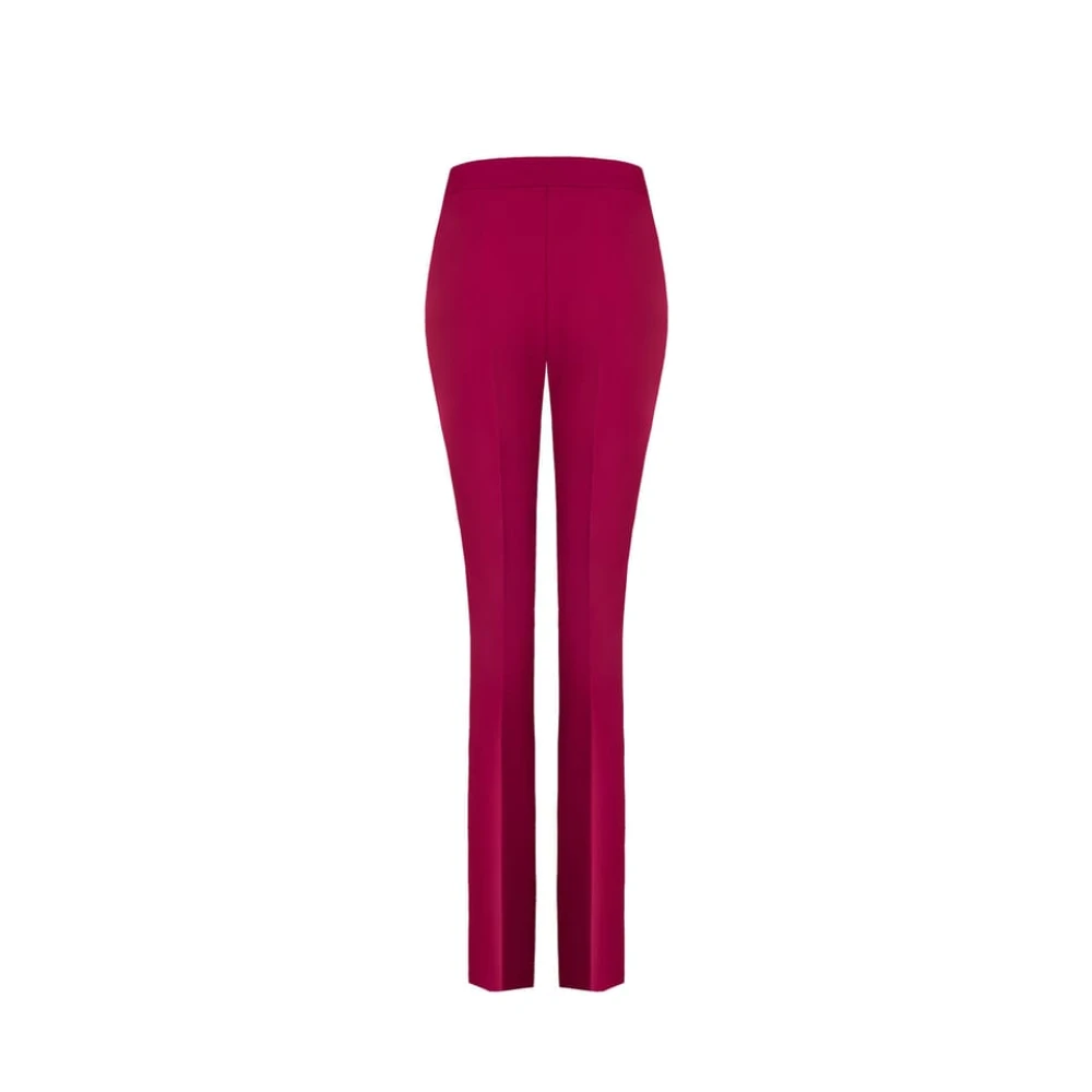 RINASCIMENTO Hoge taille technische stof broek Red Dames