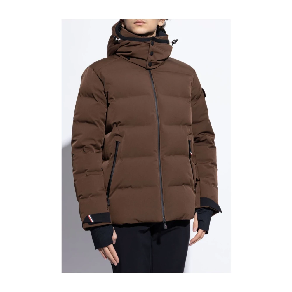 Moncler Bruine Grenoble Jassen met hoge kraag Brown Heren