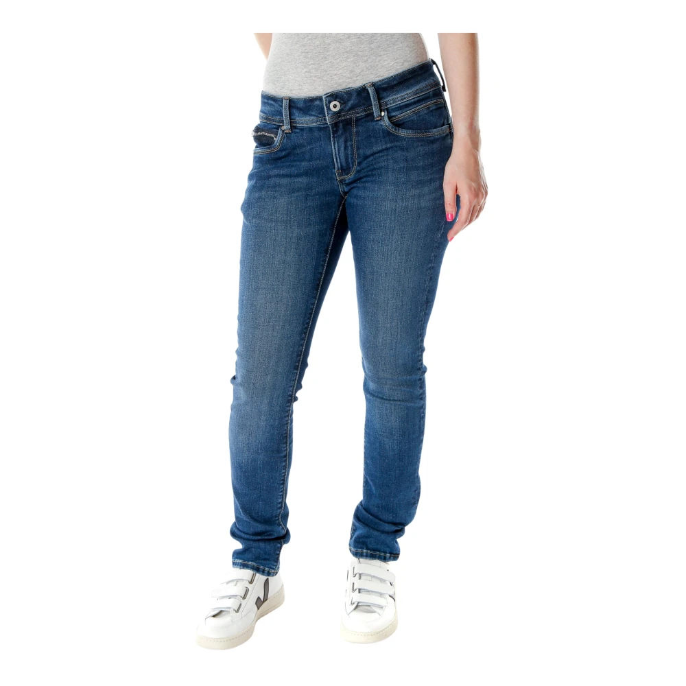 Pepe Jeans Women's Blue New Brooke Slim Fit Jeans - Slim Fit Jeans - W33 L32 - Jeans