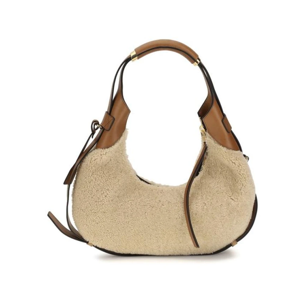 Moschino Beige Lambskin Shoulder Bag - Image 2