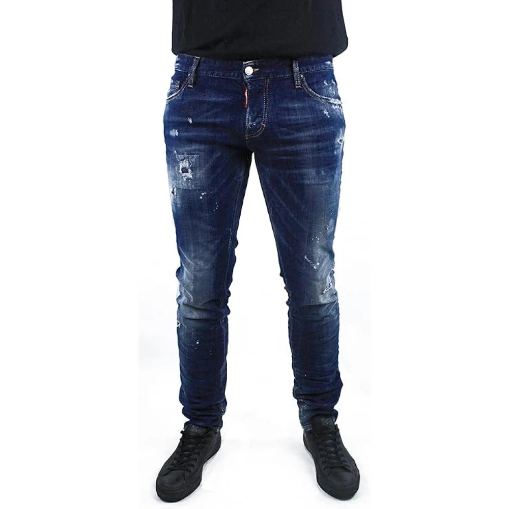 Dsquared2 Luxe Slim Jeans Blue Heren