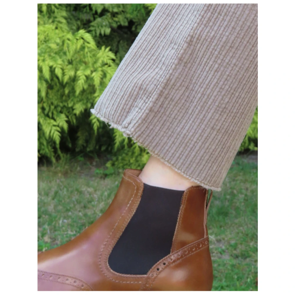Denim Studio Salomé Corduroy Broek Beige Dames
