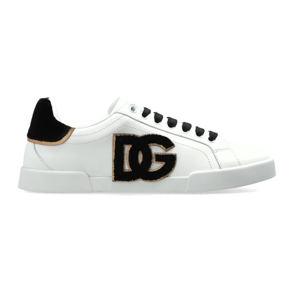 Dolce & Gabbana Leren Sneakers met Logo