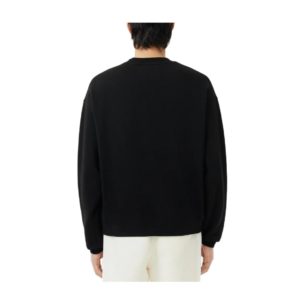 Lacoste Comfortabele Sweatshirt voor dagelijkse stijl Black Heren