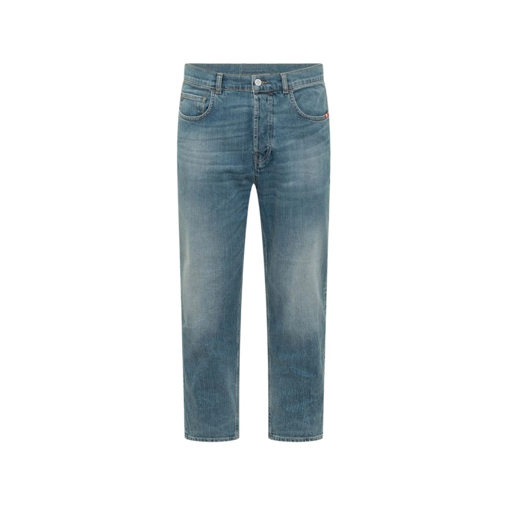 Amish Men's Blue Straight Fit Jeans, W34, Jeremiah Jeans