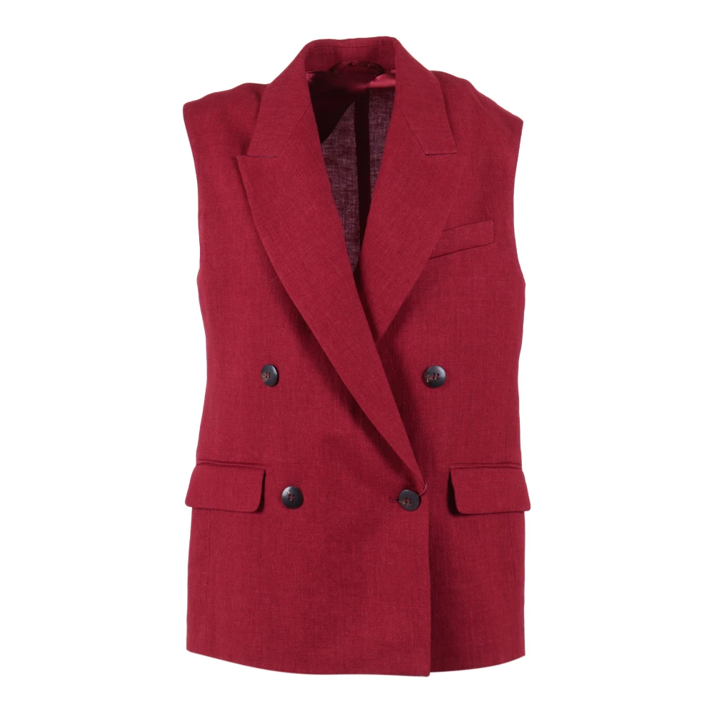 Max Mara Studio Mujer Rojo - Giacca Smanicata Aia - Jackets - Xs