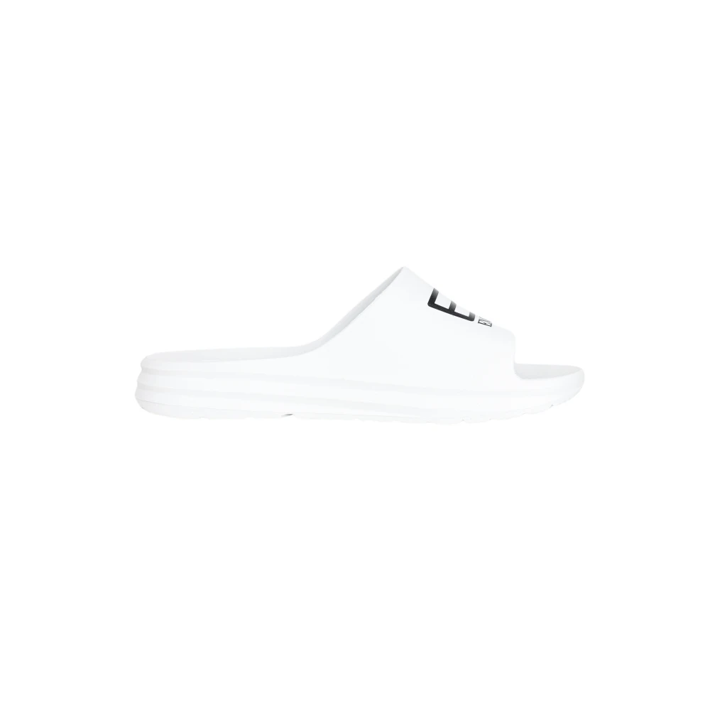 Emporio Armani EA7 Flat Sandals White, Herr