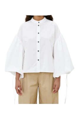 balloon-sleeve-korean-style-cotton-shirt