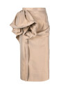 jupe-midi-florale-satinee-doree