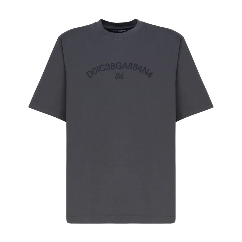 Dolce & Gabbana Katoenen T-shirt Gray Heren