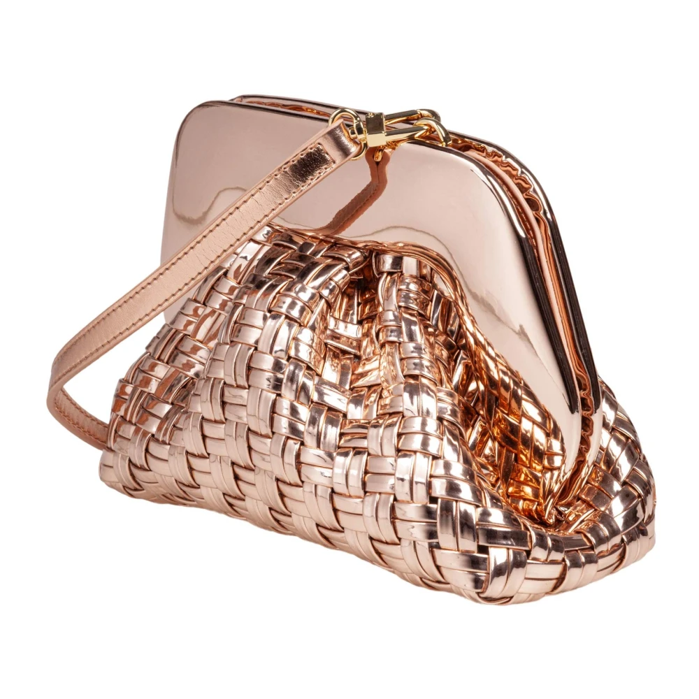 THEMOIRè Vegan Roze Gouden Clutch Tas Pink Dames