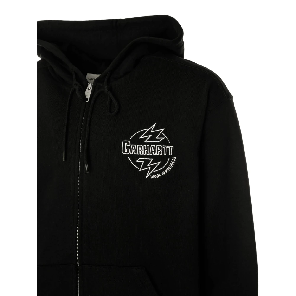 Carhartt WIP Grafische Print Hoodie Ballon Fit Black Heren