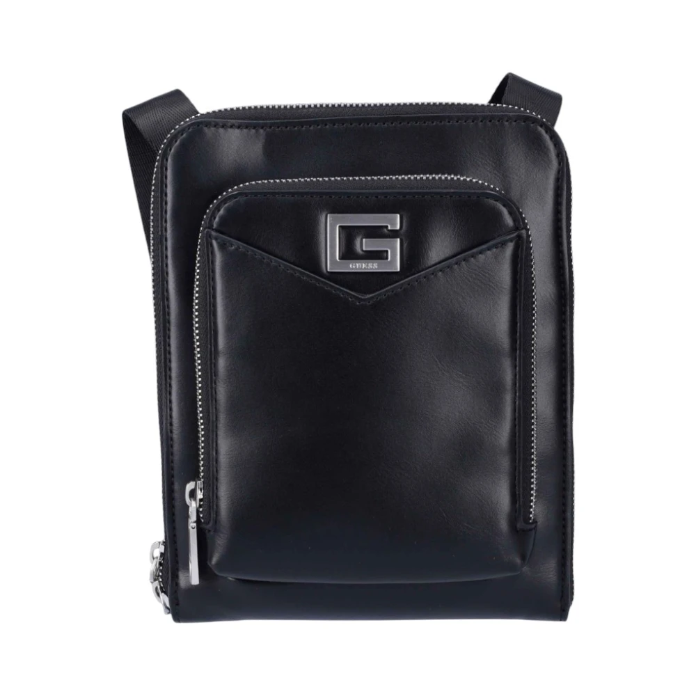 Guess Men's Black Cross Body Messenger, One Size, Siena Crossbody Bag