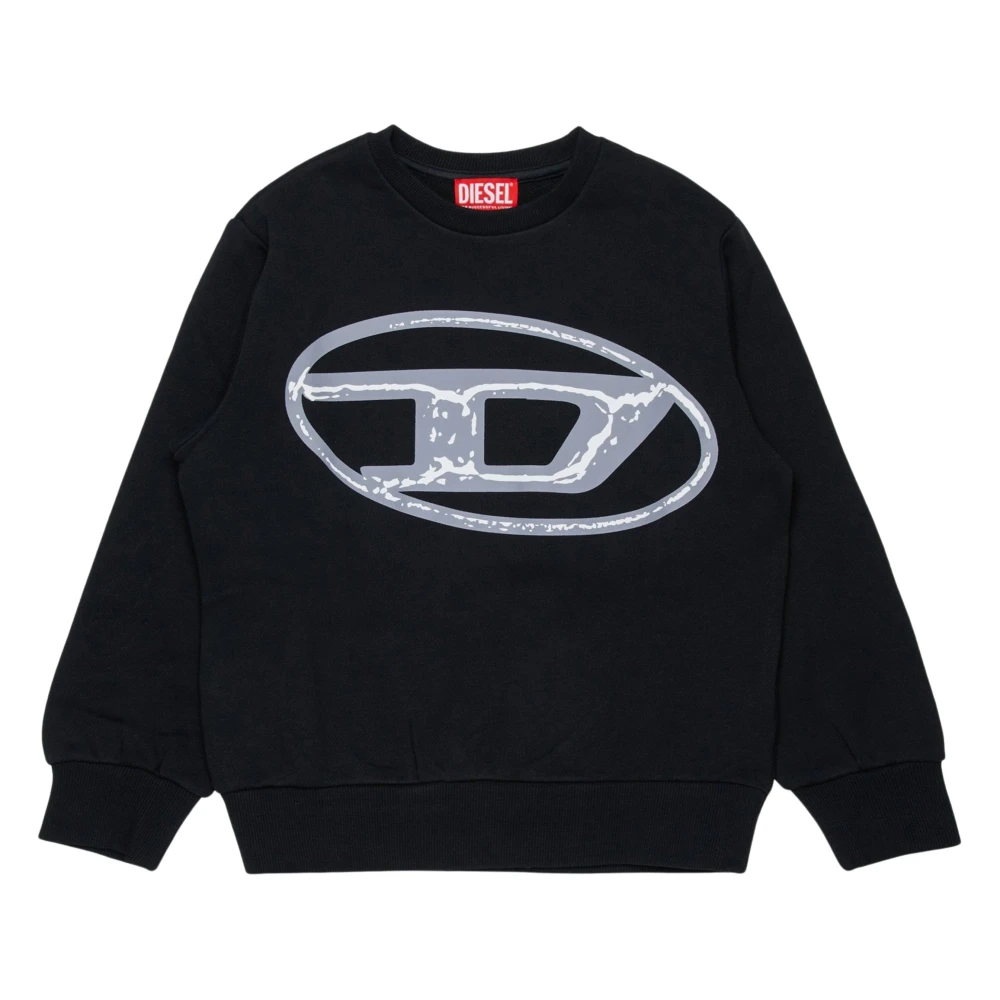 Diesel Men's Black Oval D Sweatshirt