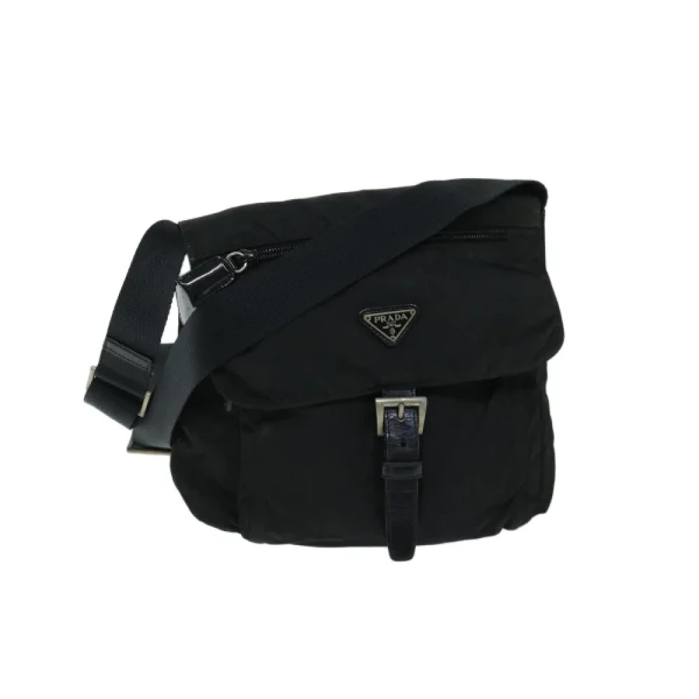 Prada Vintage Pre-owned Nylon prada-bags Black Dames