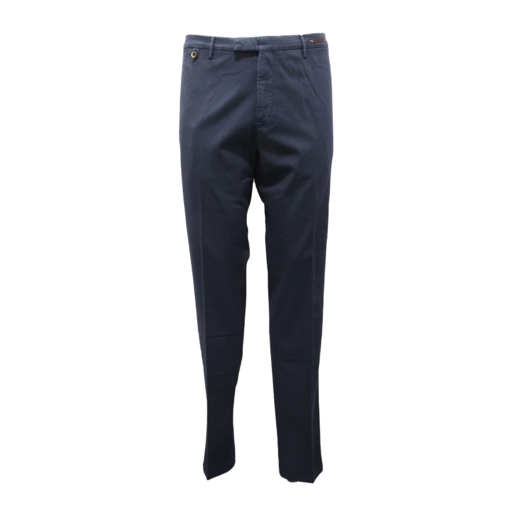 Pt01 Men's Blue Clear Fit Stretch Trouser - Slim-Fit Trousers - 3XL - Trousers