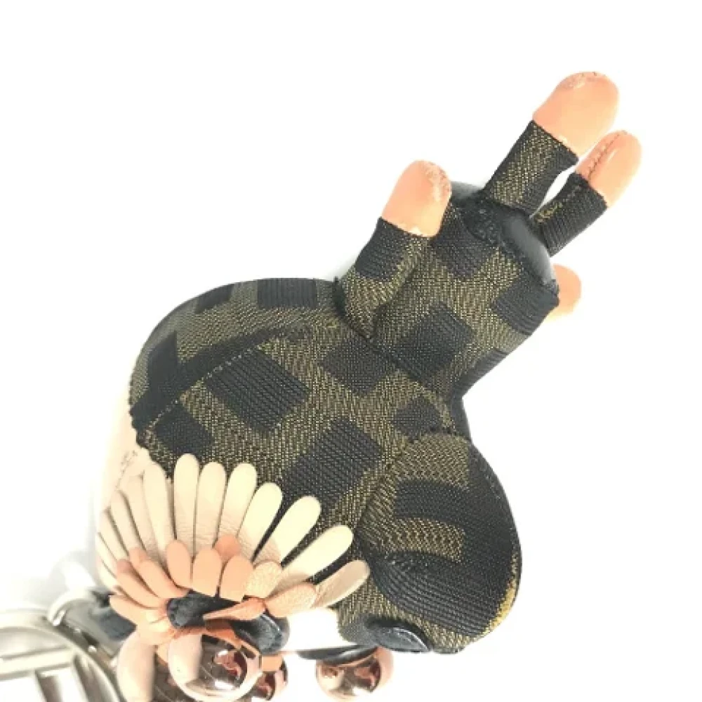Fendi Vintage Pre-owned Fabric key-holders Brown Dames