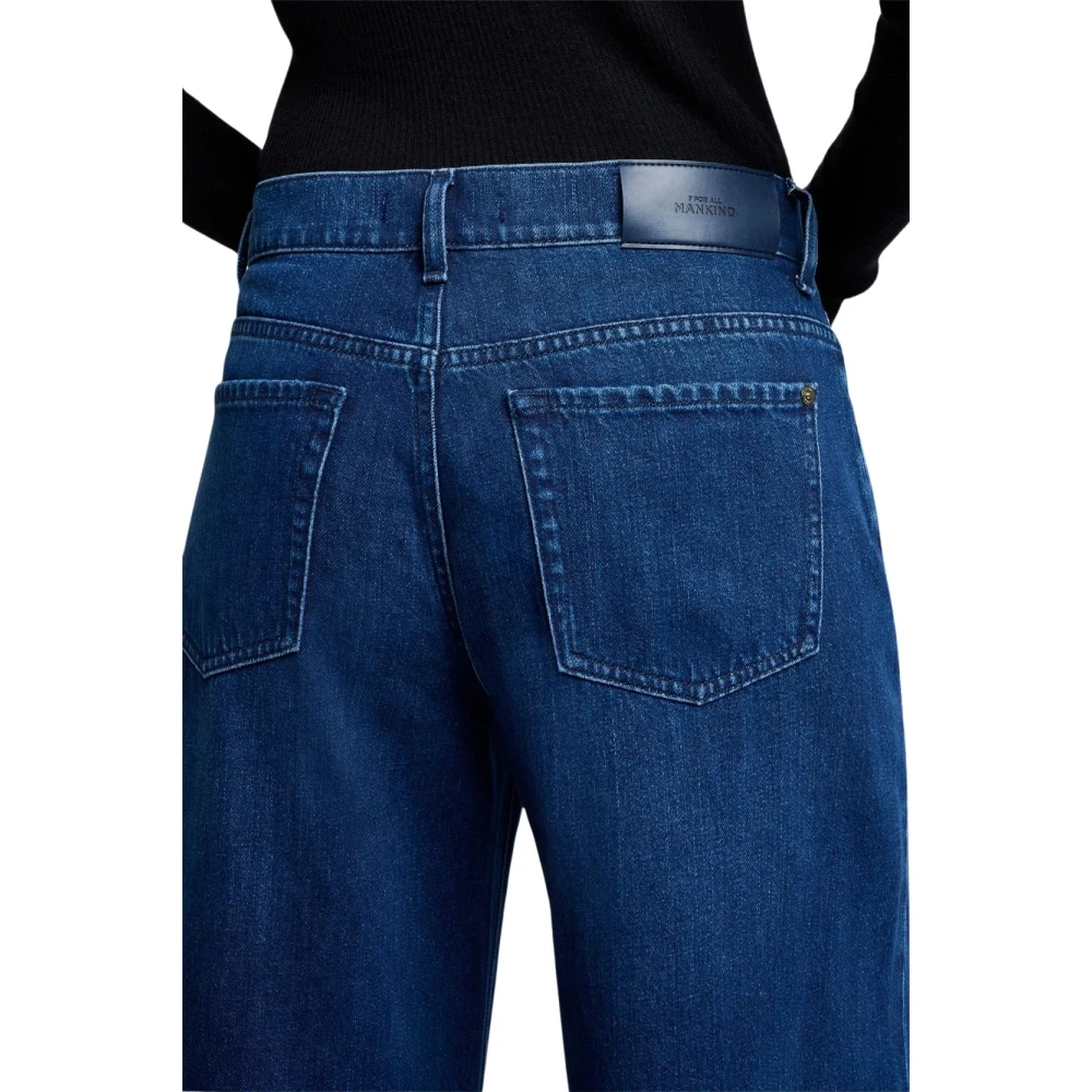 7 For All Mankind Premium Denim Jeans Willow Wide Blue Dames