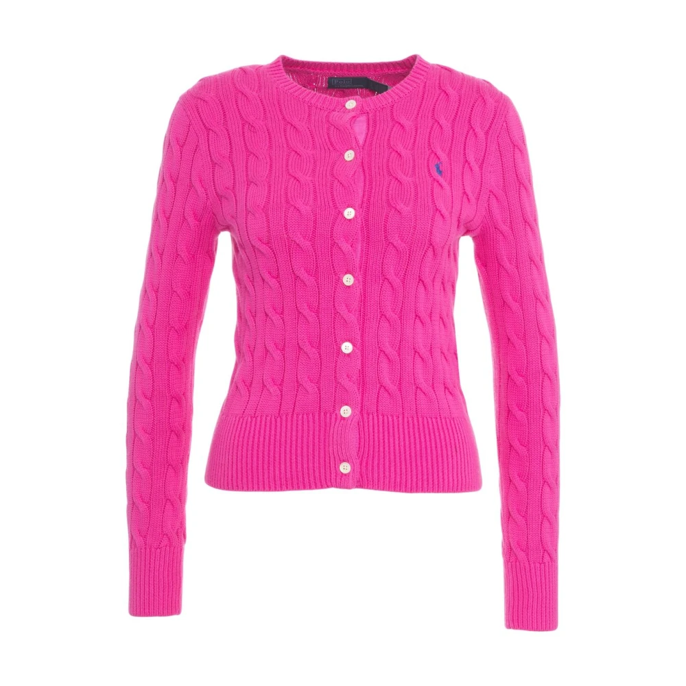 Polo Ralph Lauren Women's Pink Cable Knit Cardigan