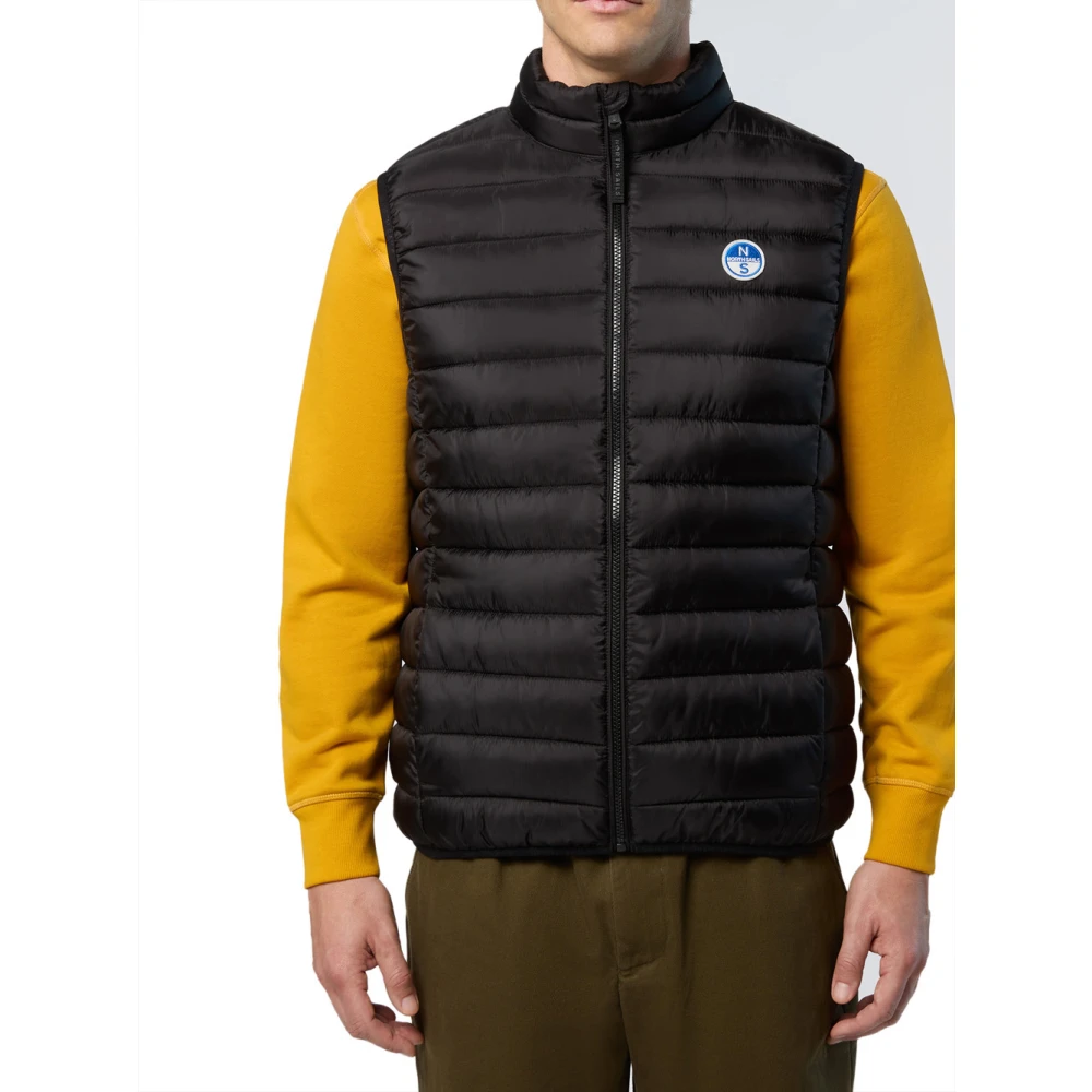 North Sails Zwarte Mouwloze Trui Skye Black Heren