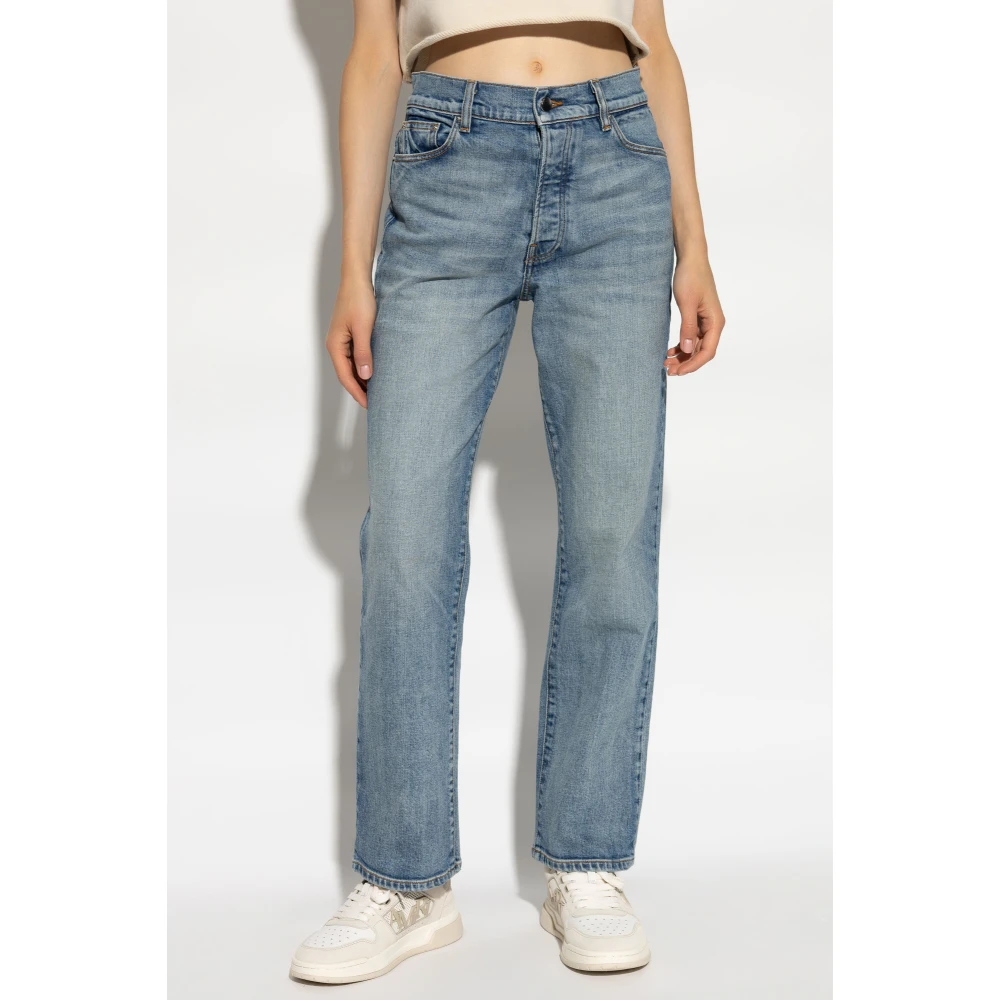Amiri Jeans met Logo Blue Dames