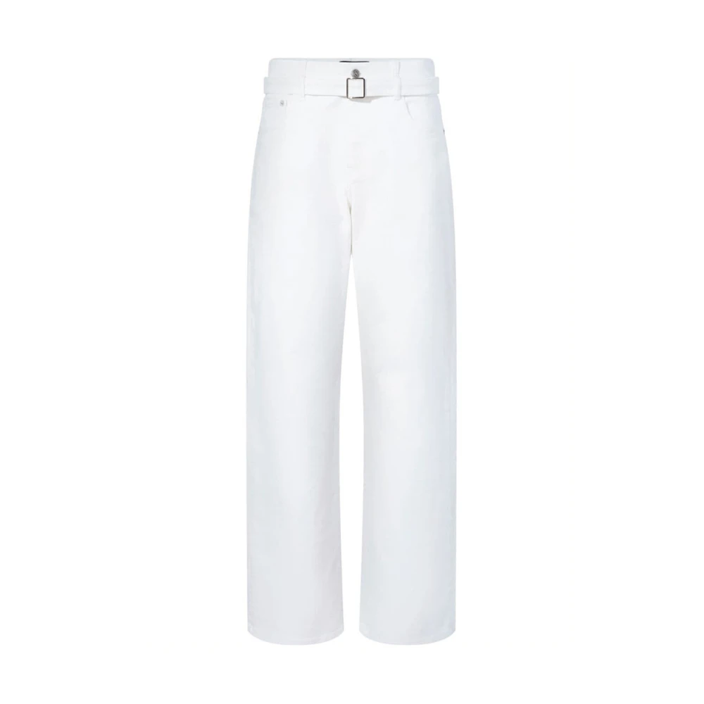 Proenza Schouler Witte laagbouw straight cut jeans White Dames