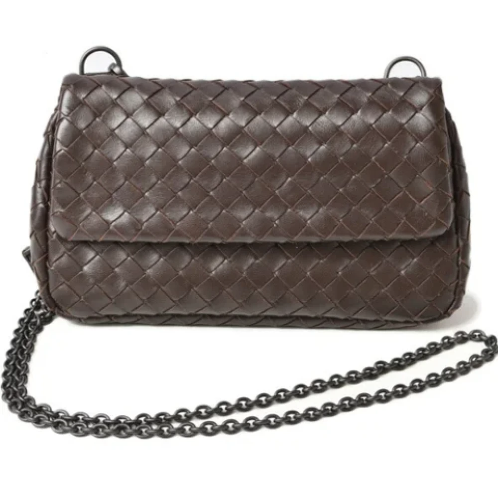 Bottega Veneta Vintage Pre-owned Fabric clutches Brown Dames