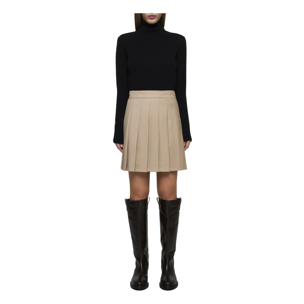 Max Mara Studio Zwart Wol Kasjmier Coltrui Trui Black Dames