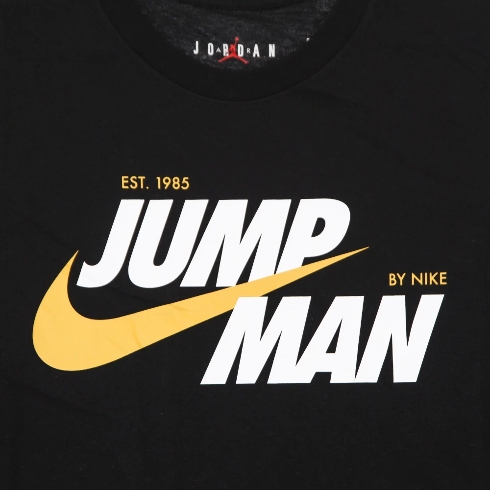Jordan Grafische Crew Neck T-shirt Zwart Black Heren
