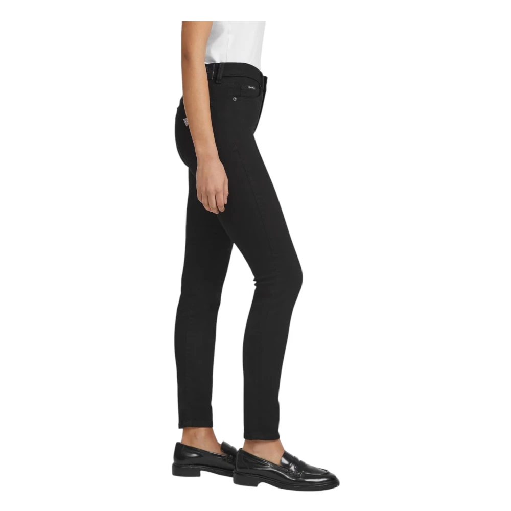 Guess Biologische Skinny Jeans Black Dames