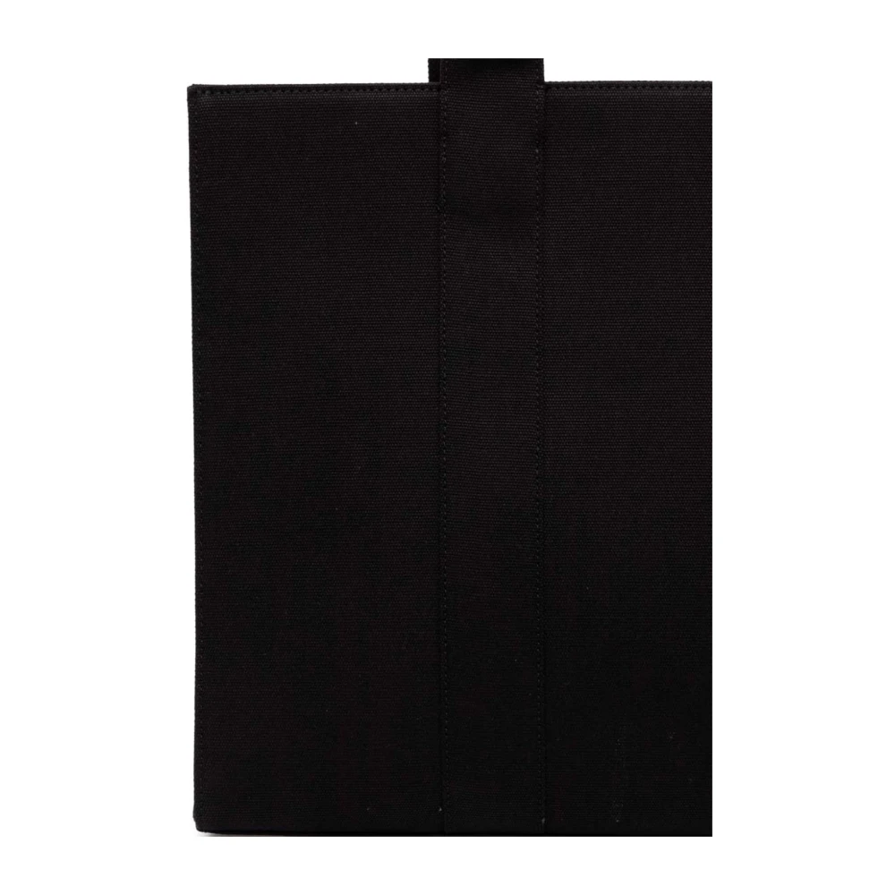 Karl Lagerfeld Tote L Zwart Canvas Cirkelvormig Logo Black Dames