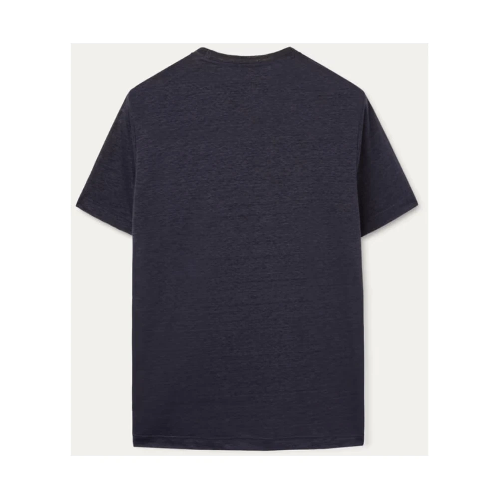 Loro Piana Blauw Crew Neck T-shirt Blue Heren