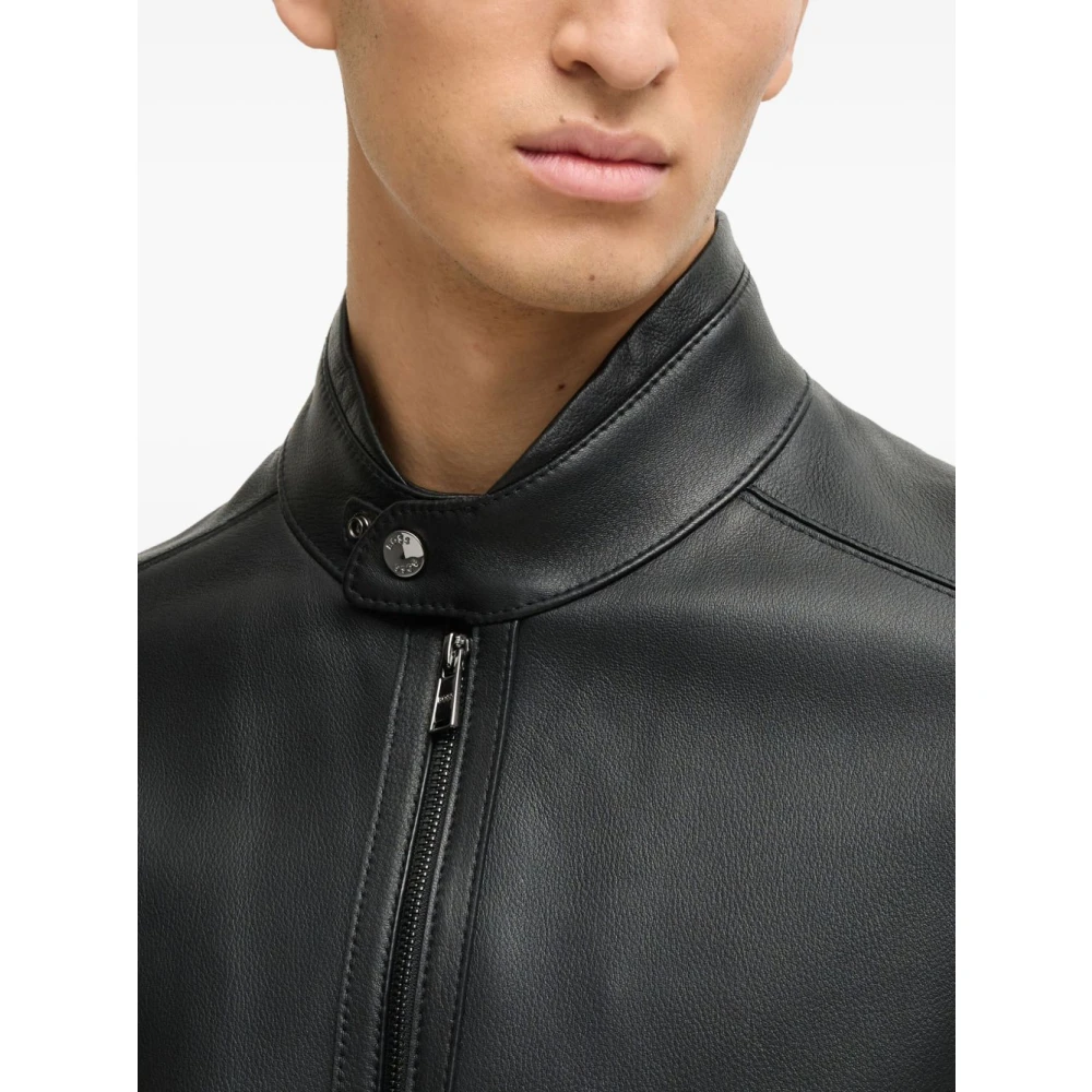 Hugo Boss Zwarte Jassen voor Mannen Black Heren