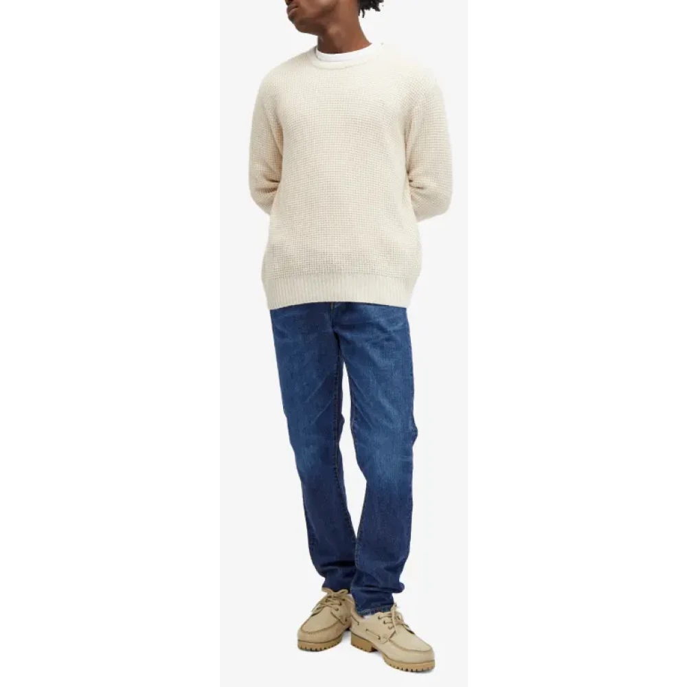 Edwin Slim Tapered Jeans Blauw Midden Donker Blue Heren