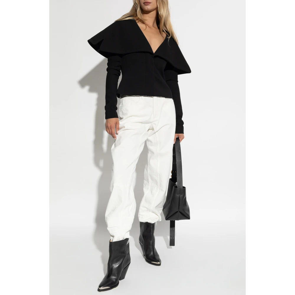 Jil Sander Jeans met decoratieve afwerking White Dames