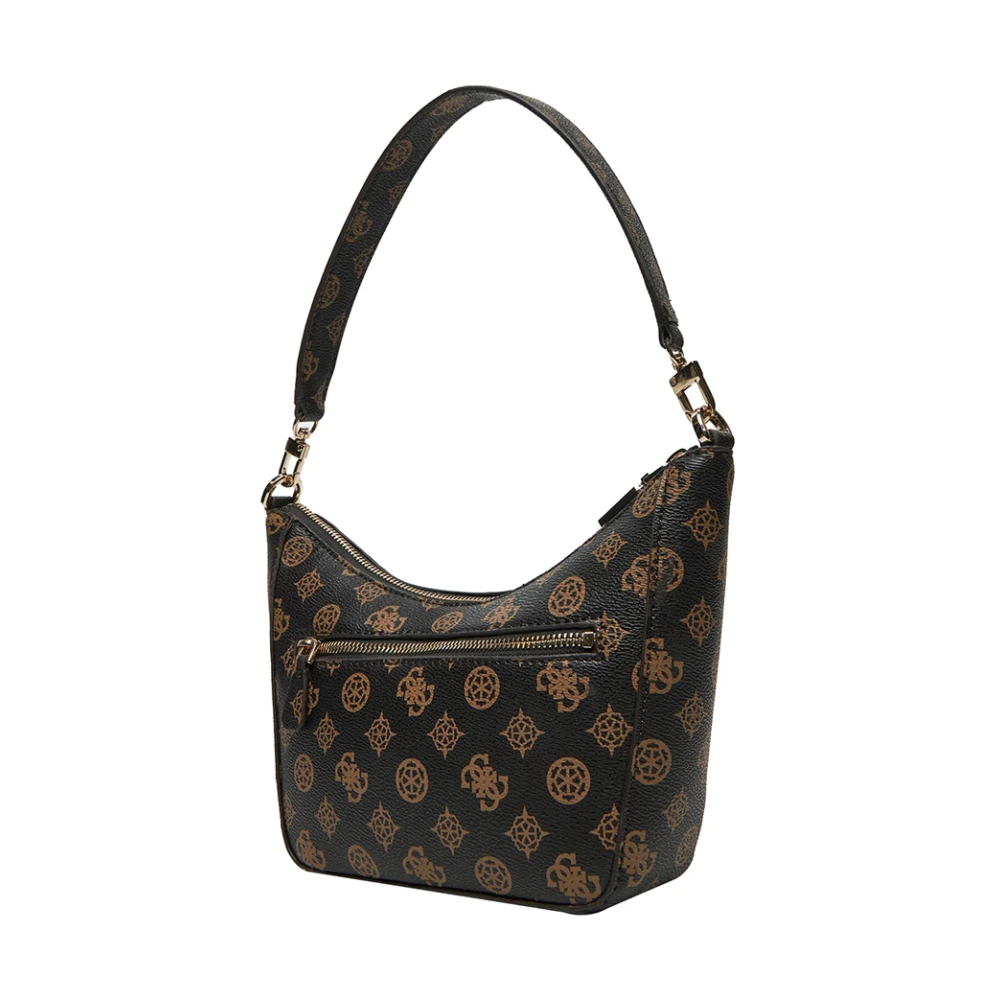 Guess Elegante Mocha Handtas met Gouden Details Brown Dames