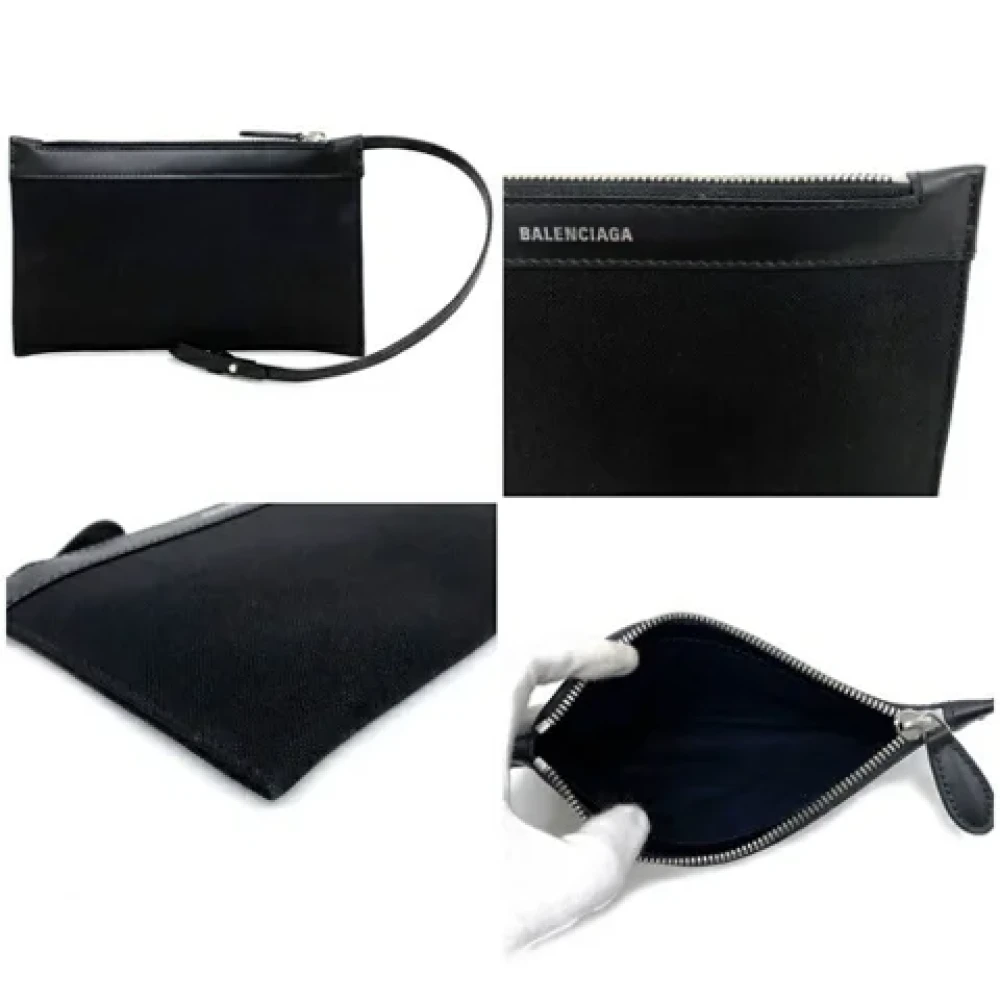 Balenciaga Vintage Pre-owned Fabric balenciaga-bags Black Dames