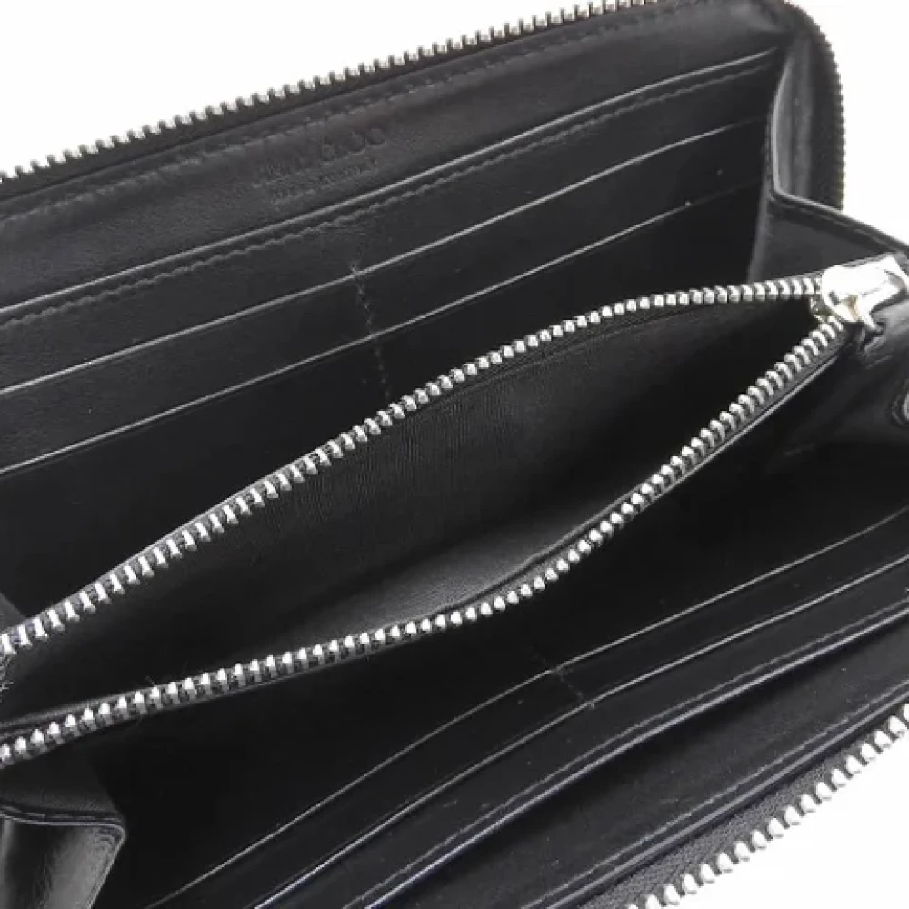 Jimmy Choo Pre-owned Leather wallets Black Dames