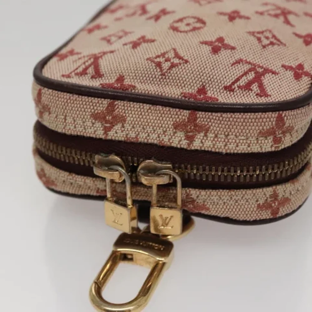 Louis Vuitton Vintage Pre-owned Canvas pouches Red Dames