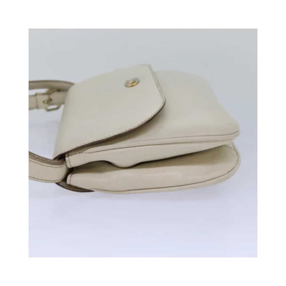 Celine Vintage Pre-owned Leather celine-bags White Dames