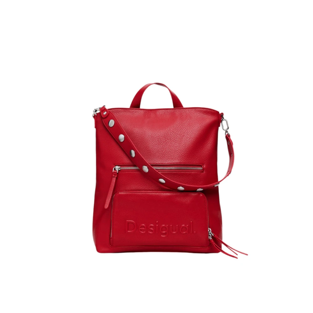 Desigual Damesrugzak Synthetisch Leer Stijlvol Model Red Dames