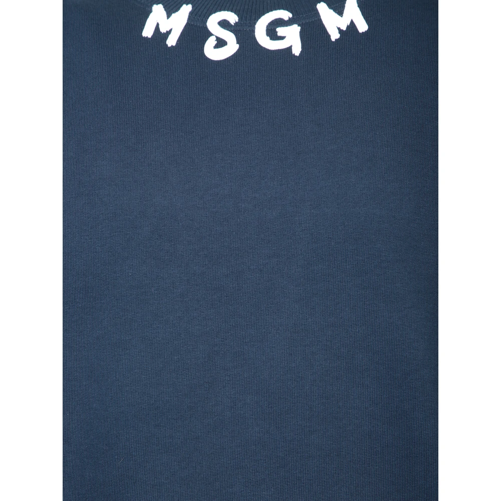 Msgm Blauwe Sweatshirt Verhoog Stijl Trendy Blue Heren