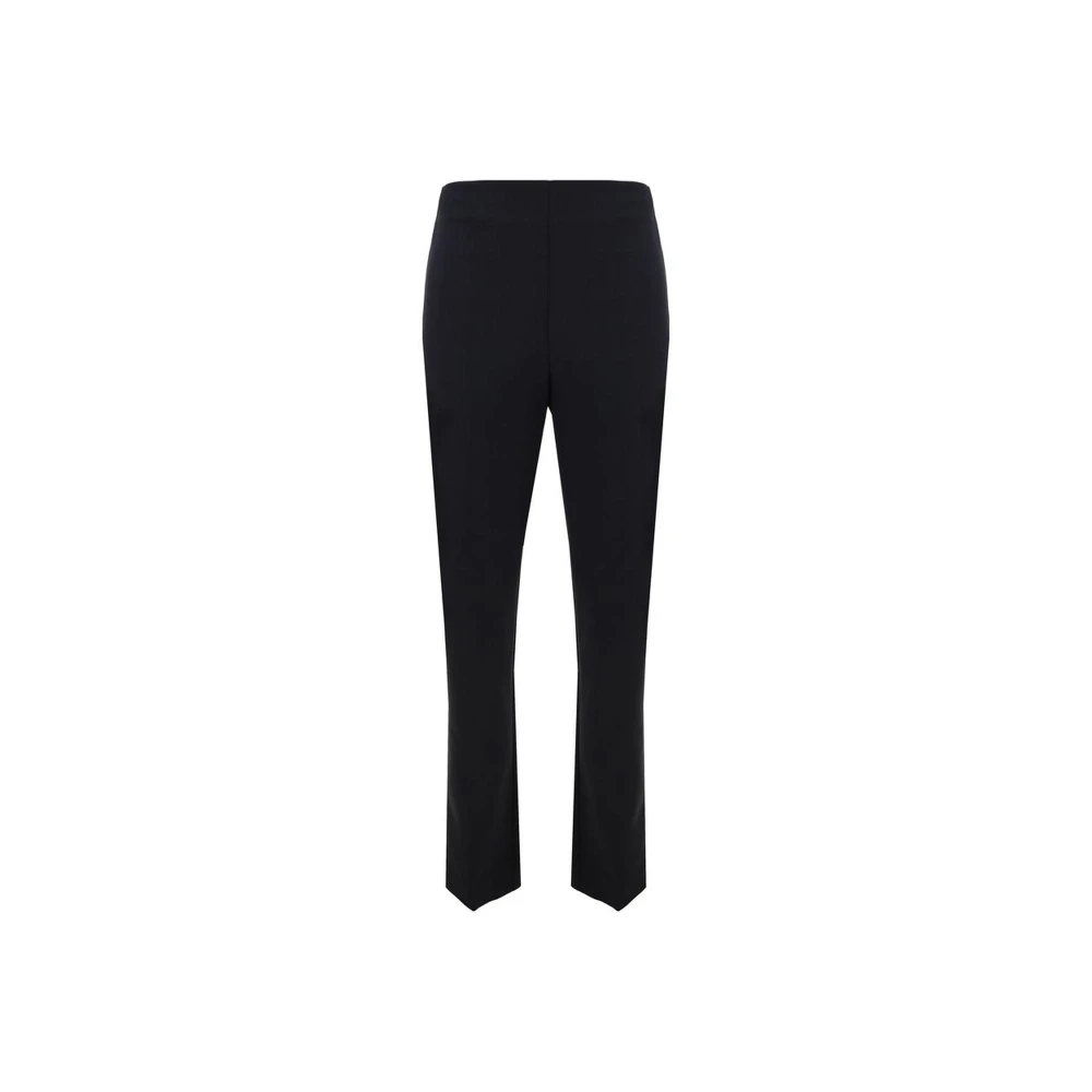 Róhe Monochrome katoenen broek met verborgen rits Black Dames
