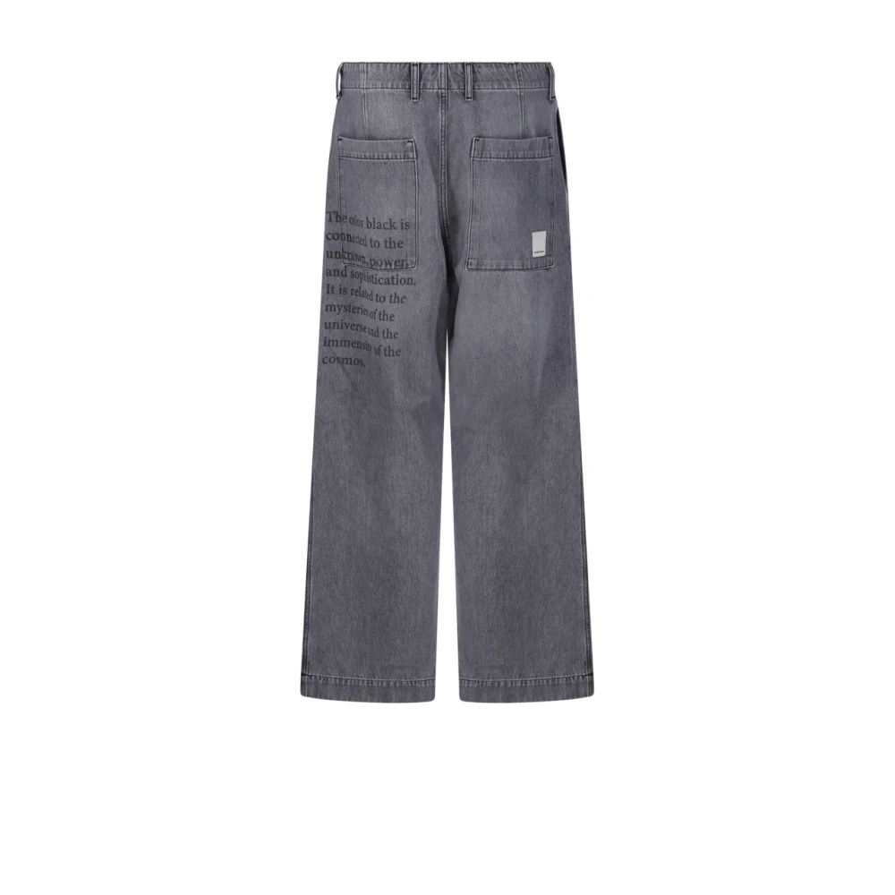 Emporio Armani Denim Nero Broek Gray Heren