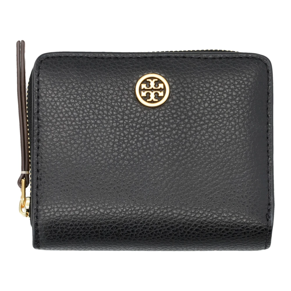 TORY BURCH Zwarte Pebble Bi-Fold Portemonnee Accessoires Black Dames