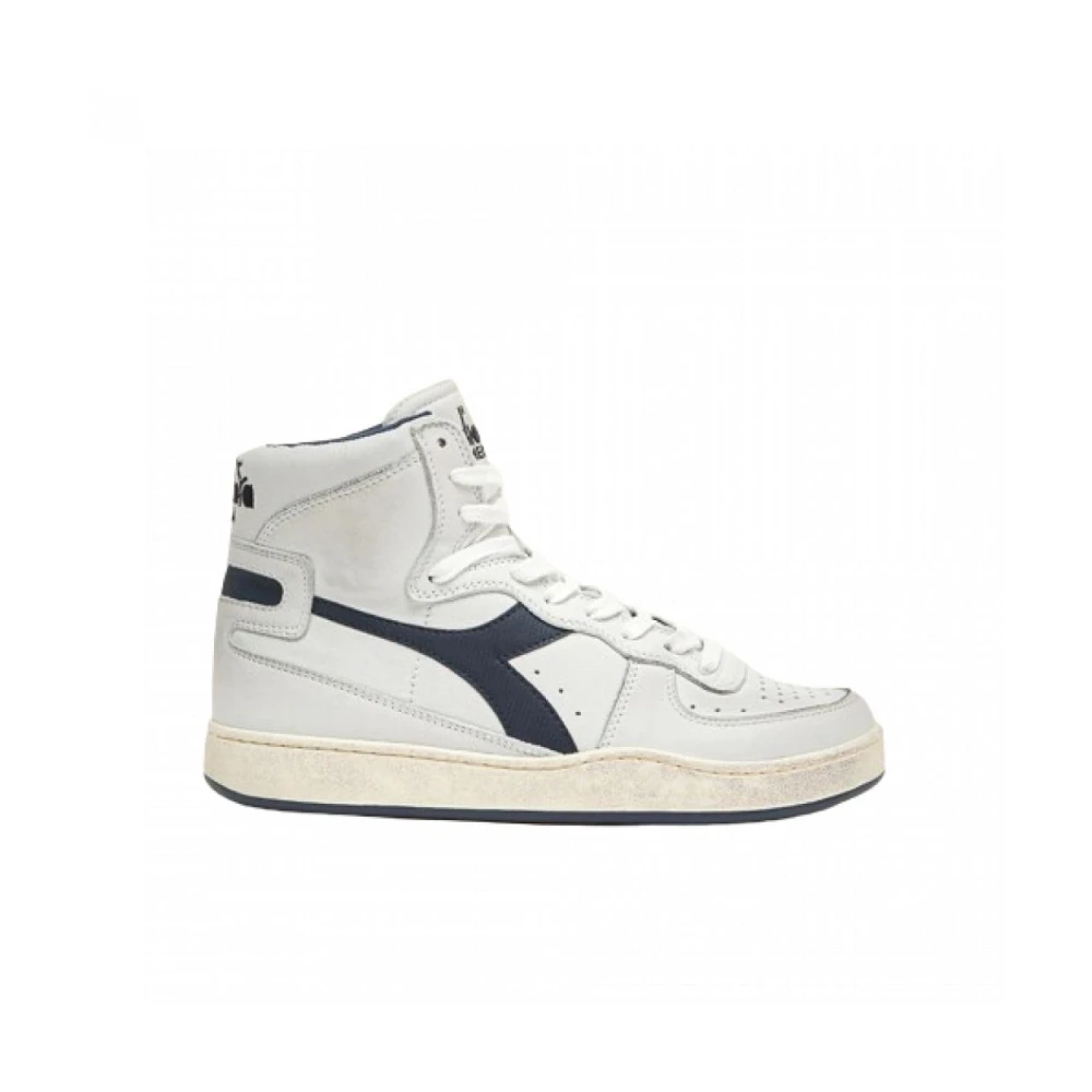 Diadora Vintage High Top Basketball Sneakers Heren Schoenen Wit